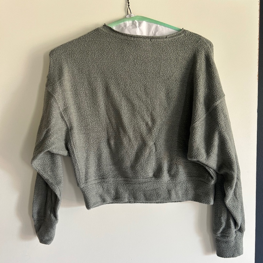 Z Supply Grey Cropped Sweatshirt